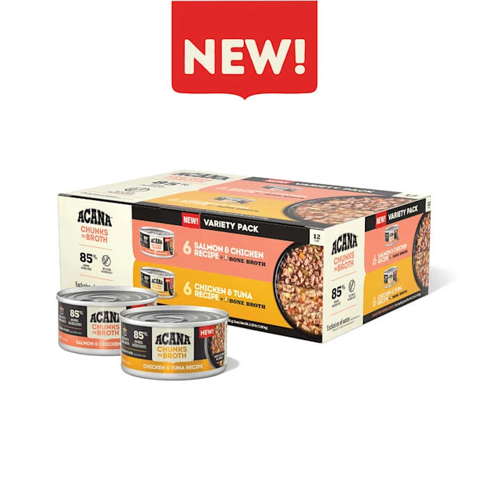 Acana Chunks in Broth Variety Pack – Grain‑Free Premium Wet Dog Food