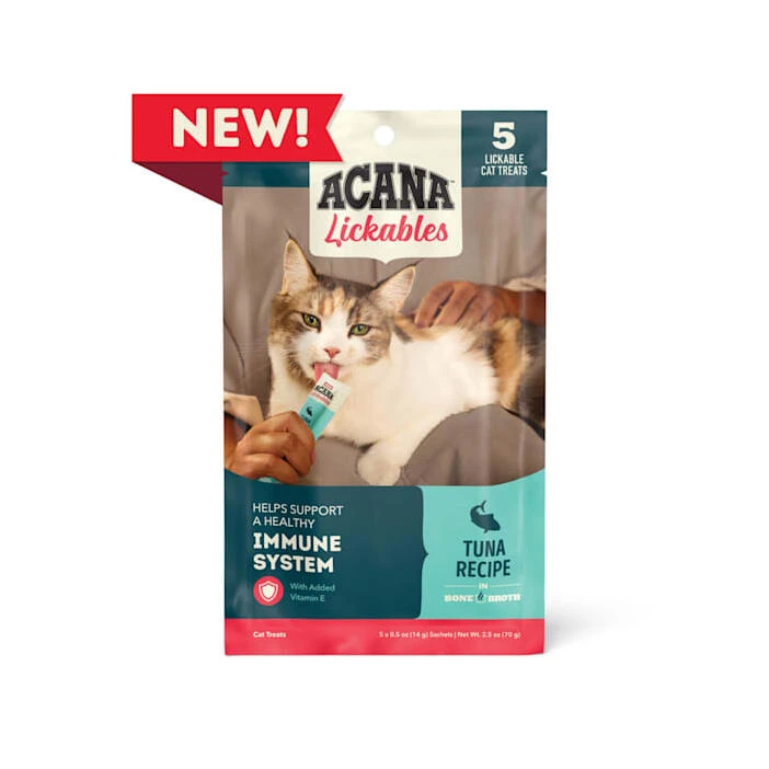 ACANA Tuna Lickable Cat Treats – 5‑Pack Grain‑Free Snacks