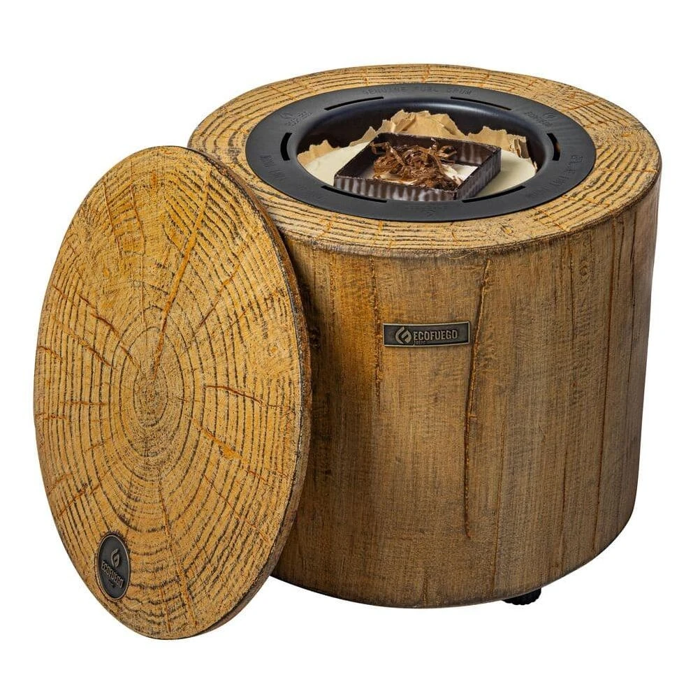 Round Modern Brown Coffee Table – Contemporary Living Room Accent