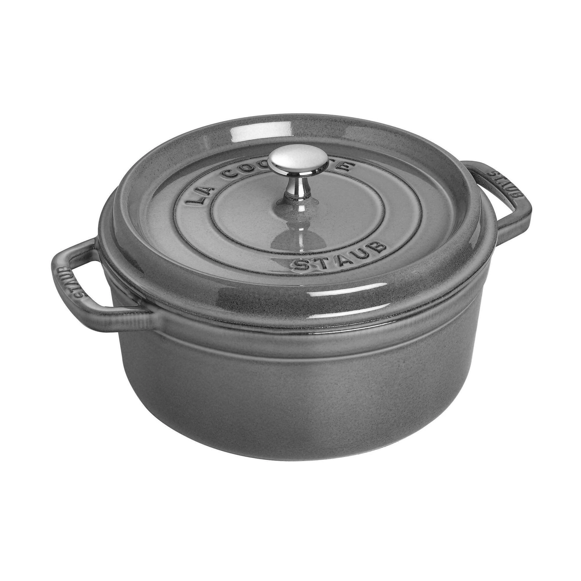 4‑Quart Grey Cast Iron Dutch Oven – Heavy‑Duty Kitchen Essential