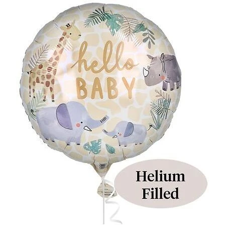 17‑Inch Soft Jungle Balloon – Fluffy Animal Party Decoration