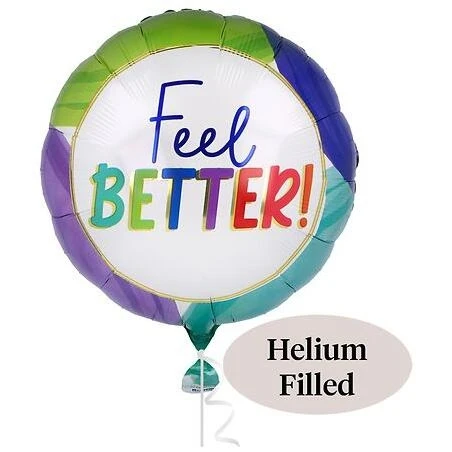 17‑Inch Premium Helium Balloon – Vibrant Floral Design