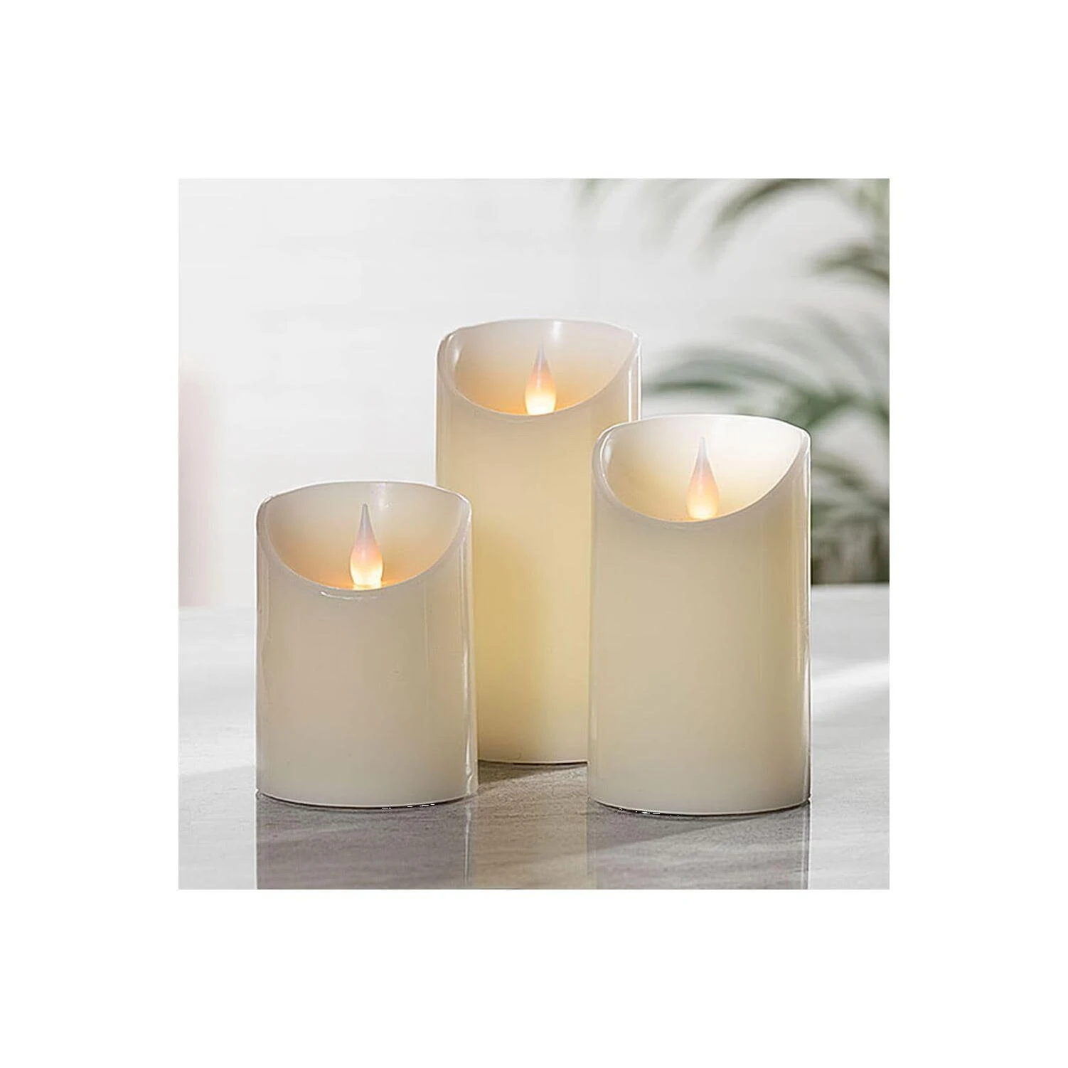 Flameless Flickering LED Candle Set – Realistic Ambient Lighting