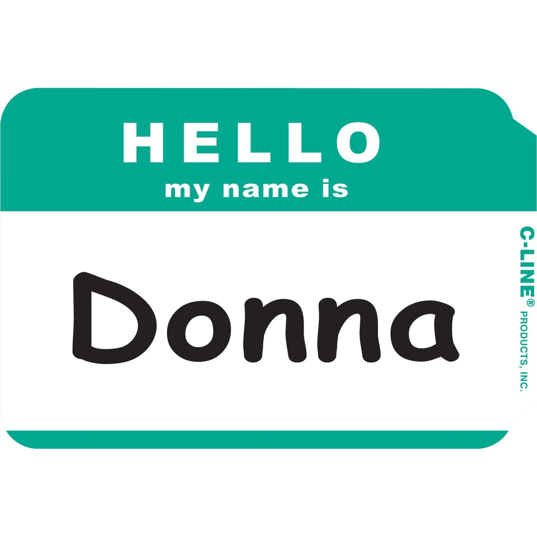 Premium Green "Hello" Labels – 100 Printable Stickers for Office & Home Use