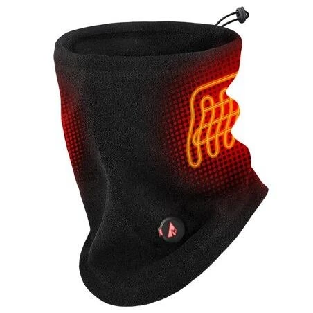 Black Heated Gaiter – Battery‑Powered Winter Neck Warmer