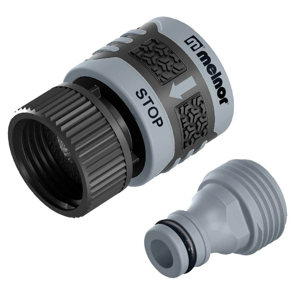 HS‑ST 2‑Piece Stainless Steel Quick‑Connect Hose Coupler Set – High‑Pressure Fast‑Fit