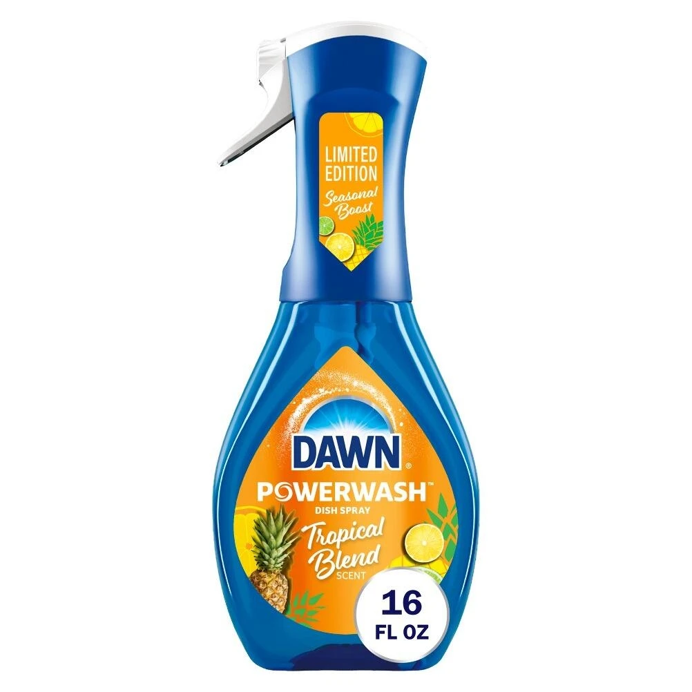Dawn Tropical Blue Dish Spray – Fast‑Acting Grease‑Busting Dish Soap