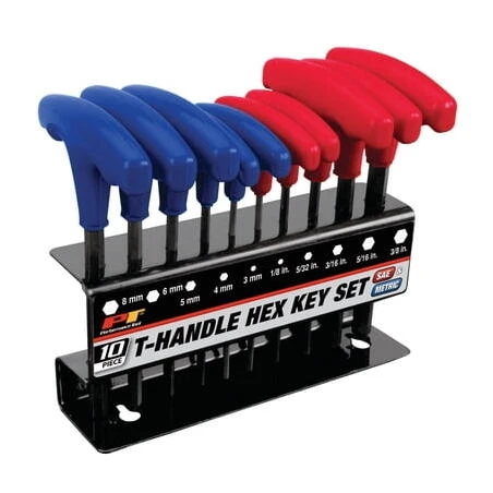 10‑Piece T‑Handle Hex Key Set – Precision Allen Wrenches for Professional Repairs