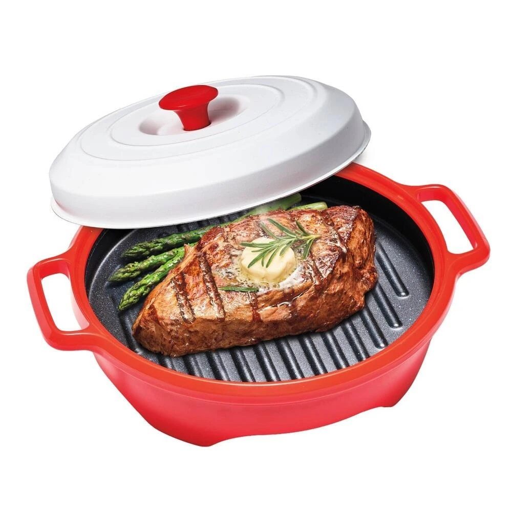 Premium 4‑Piece Cast Iron Grill Pan Set – Heavy‑Duty Kitchen Essentials