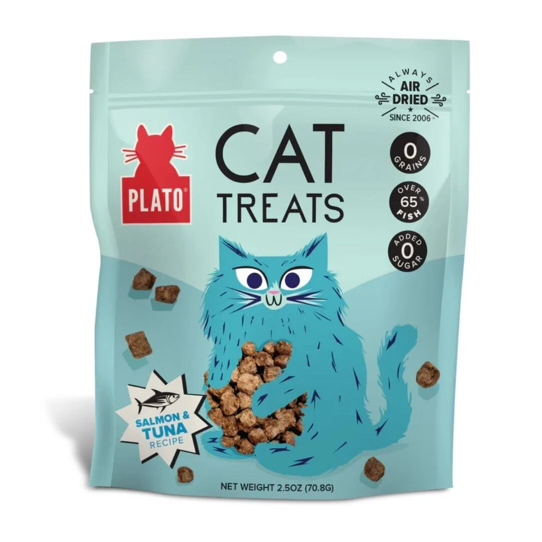 Plato Premium Tuna & Salmon Cat Treats – Irresistible Crunchy Snacks