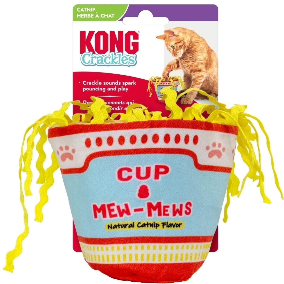 KONG Crackles Noodles Cat Treats – Crunchy Protein‑Rich Snack for Playful Cats
