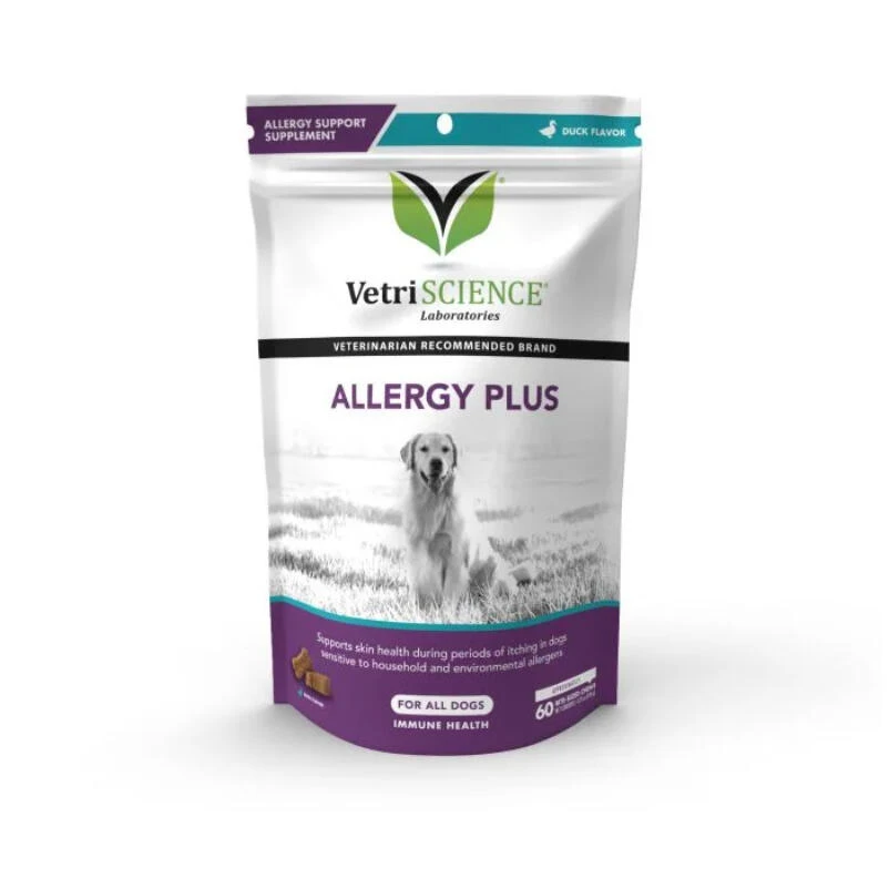 Vetri Allergy & Itch Relief Chews – 60 Natural Skin‑Support Treats for Dogs