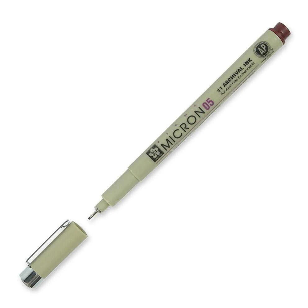 Burgundy 0.45 mm Pigma Micron Fine Liner – Archival‑Quality Artist Pen