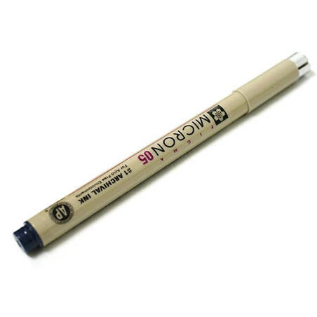 Sakura Pigma Micron Fine Line Ink Pen 0.45 mm – Blue/Black
