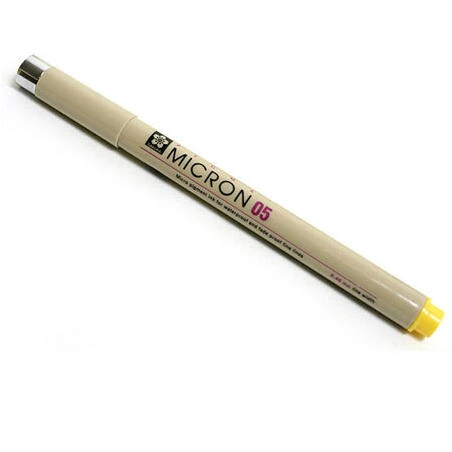 Sakura Pigma Micron 0.45 mm Yellow Fine‑Line Ink Pen – Archival Quality