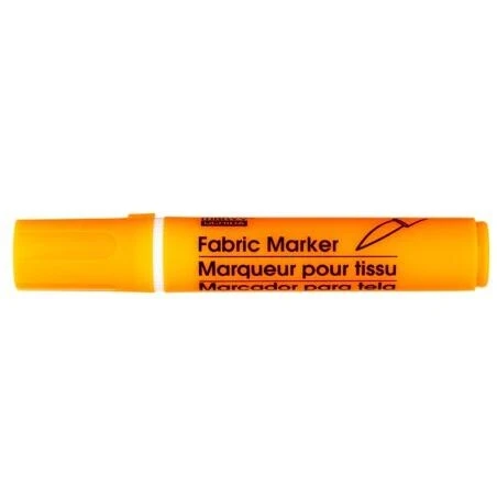 Floral Orange Fabric Marker Brush – Precision Crafting Tool