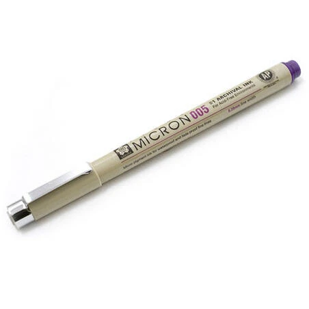 Pigma Micron 0.20 mm Purple Fine‑Line Art Pen – Archival Quality Ink