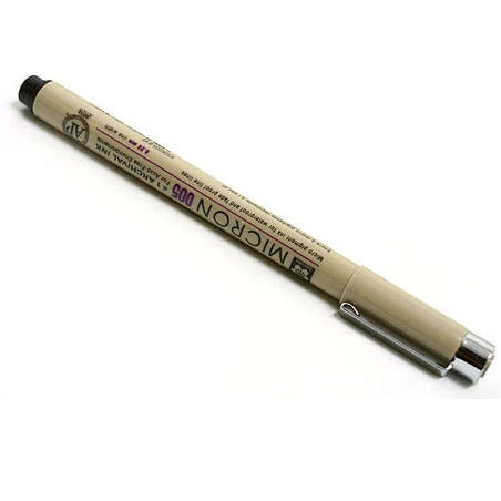 Pigma Micron Fine Line Pen 0.20 mm Black – Precision Sketching Tool