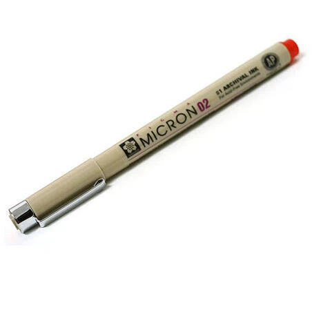 Pigma Micron 0.30 mm Red Fine‑Tip Archival Ink Pen