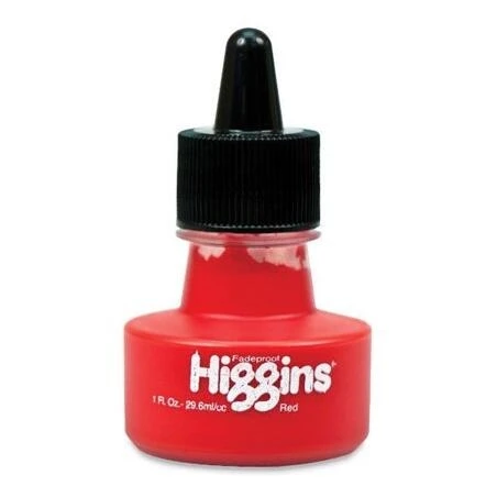 High‑Pigment Red Ink – 1 oz Bottle – Vivid, Fade‑Resistant