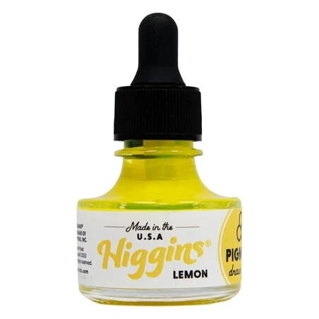 Higgins Lemon Pigmented Ink – 1 oz Bottle