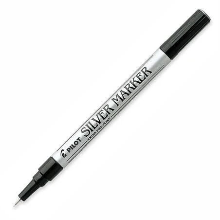 Pilot Creative Marker XF – Metallic Silver Fine‑Tip Artist Pen