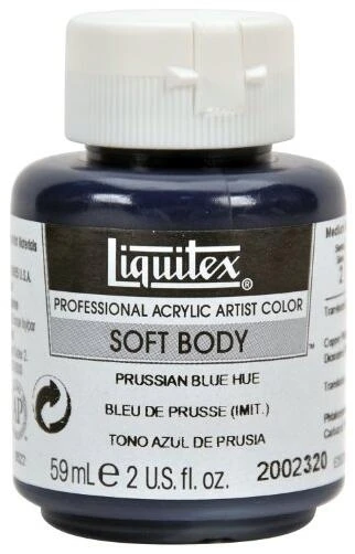 LTX Soft‑Body Acrylic Paint – 2 oz Prussian Blue (Artist‑Grade)