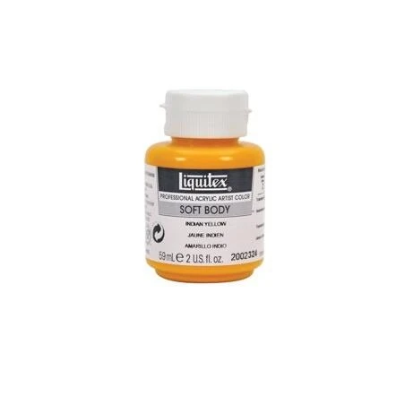 LTX SB 2‑oz Indian Yellow Acrylic Paint – Vibrant Artist‑Grade Jar