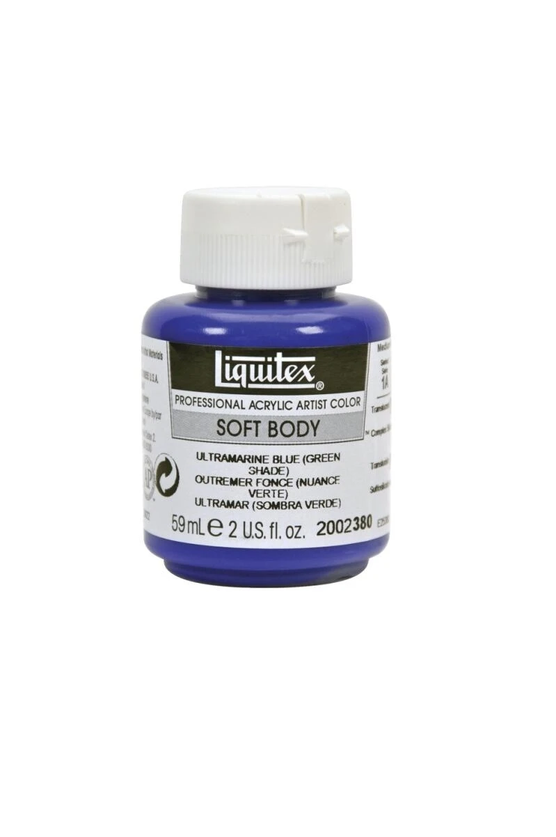 LTX Ultra‑Blue 2 oz Acrylic Paint – Premium Glass Jar Finish