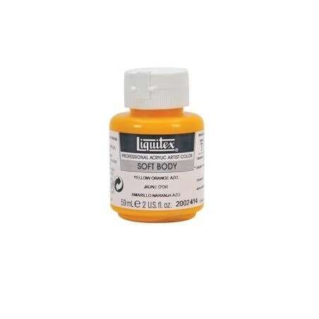 LTX 2‑oz Acrylic Paint – Vibrant Yellow‑Orange Azo (Jar)
