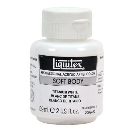 LTX 2 oz Titanium White Acrylic Paint – Premium Artist’s Jar