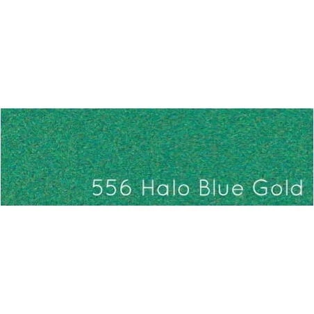 Lumière 2.25 oz Halo Blue Candle – Golden‑Trimmed Soy Wax Scented Candle