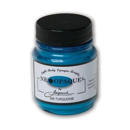 Turquoise 2.25‑oz Neopaque Paint – Vibrant Low‑VOC Finish