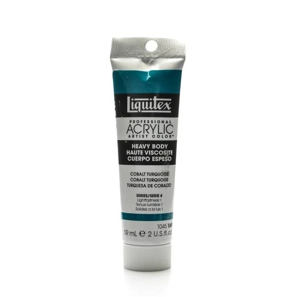 LTX 2 oz Cobalt Turquoise Acrylic Paint – High‑Pigment Artist’s Ink