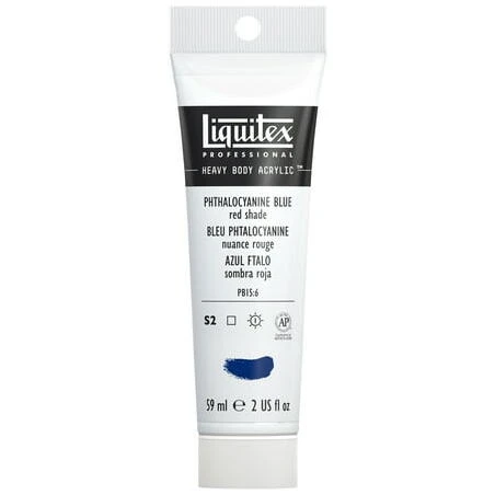 LTX Professional 2‑Ounce Acrylic Paint – Vibrant Blue & Red (Hard‑Base)