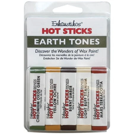 Earth Tone Craft Sticks – 5‑Piece HotSticks Set for DIY Art & Classroom Projects