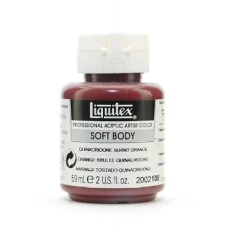 LiquiColor Soft‑Body Acrylic Paint – 2 oz Bright Orange