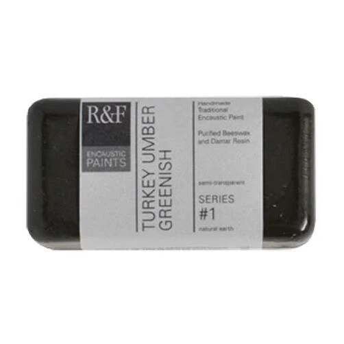 R&F Artist‑Grade Encaustic Paint – 40 ml Turquoise‑Umber Green