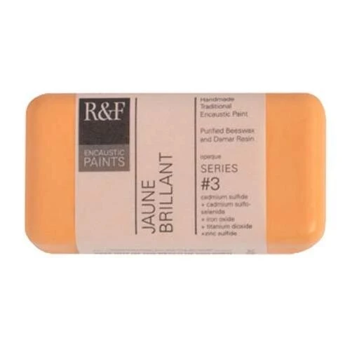 R&F Bright Yellow Encaustic Paint – 40 ml Professional Wax Medium