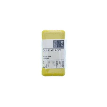 Olive Yellow Encaustic Paint – 40 ml Professional Artist Medium by R&F