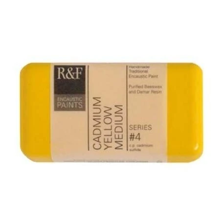 R&F Cadmium Yellow Medium Encaustic Paint – 40 ml Professional Tube