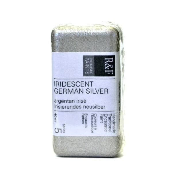 R&F Iridescent Silver Encaustic Nail Polish – 40 ml High‑Shine Gel‑Like Coat