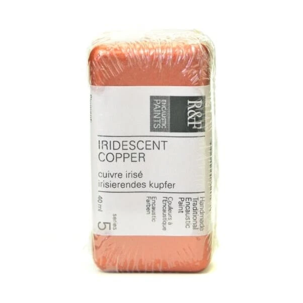 R&F Iridescent Copper Encaustic Paint – 40 ml Oil‑Based Art Medium