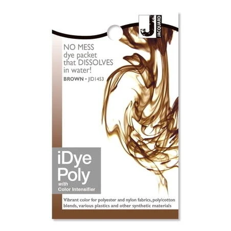 IDYE Brown Poly Fabric Dye – 14 g Pack for Synthetic Textiles