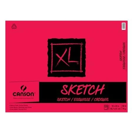 Canson XL 18×24 Premium Sketch Pad – Professional Artist Drawing Paper