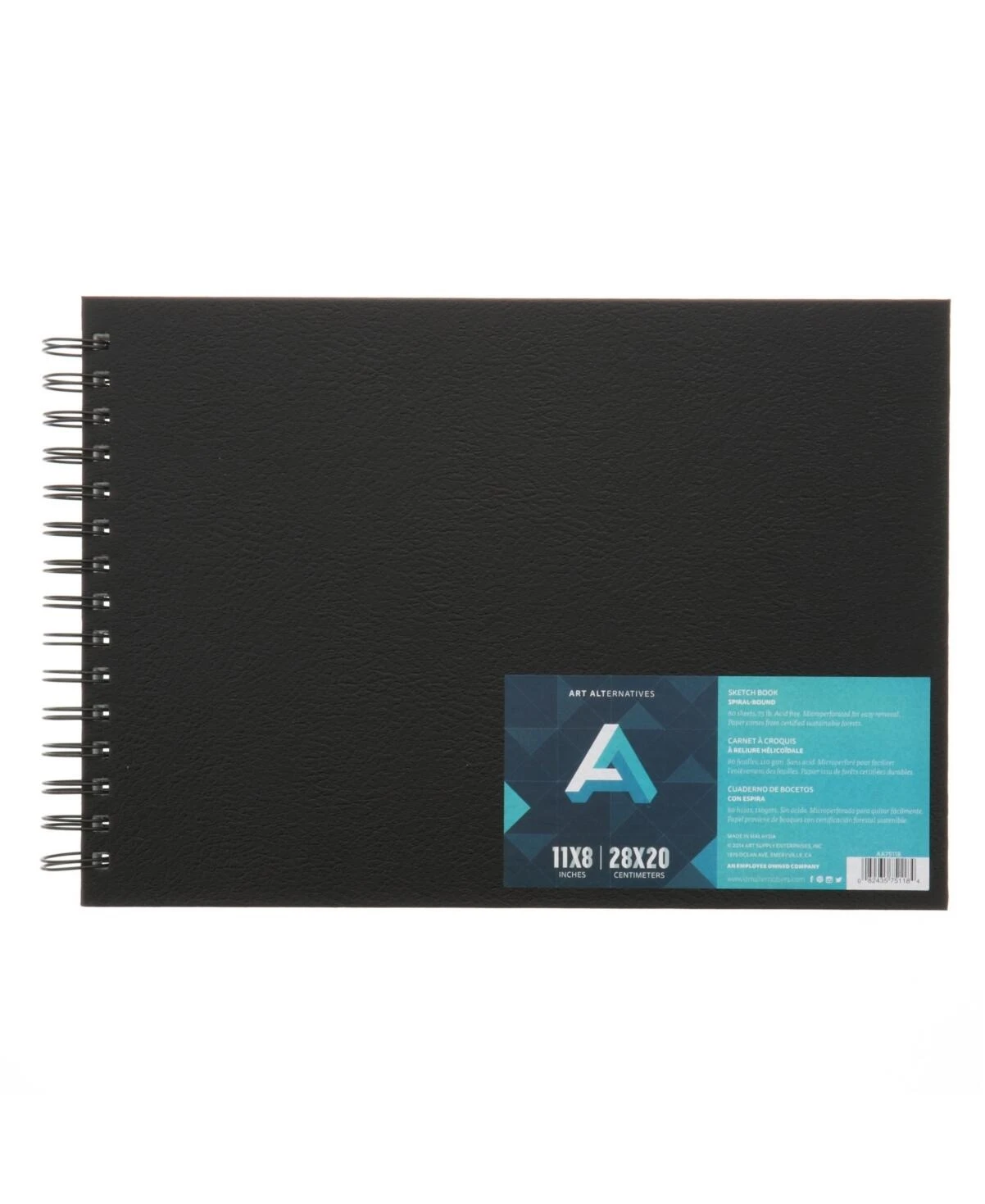 11×8 Wire‑Bound Sketchbook – Premium Sketch Pad for Artists