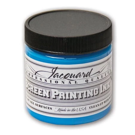 Sky Blue Screen Printing Ink – 4 oz Premium Bottle