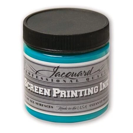 Turquoise Screen Printing Ink – 4 oz Professional Grade