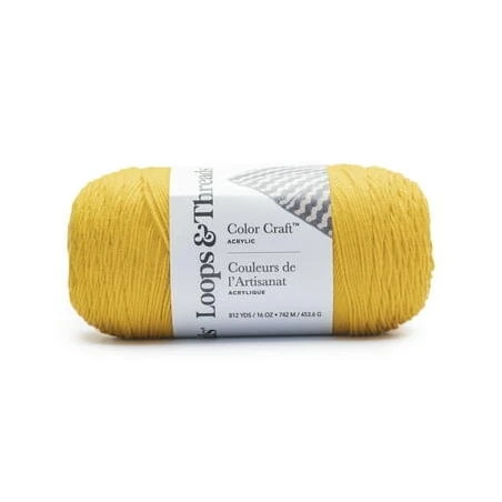 Natura Sunflower 1‑lb Natural Yarn – Vibrant Yellow Craft Fiber