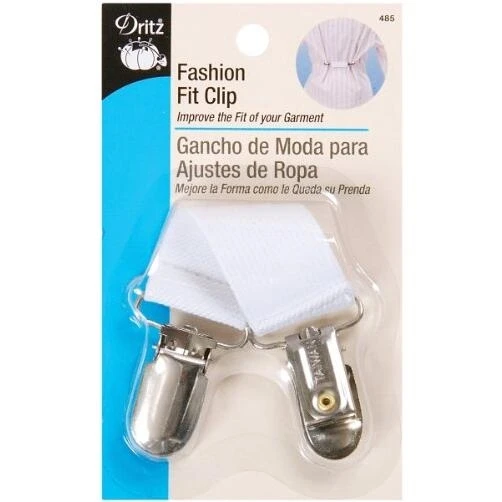 White Dritz Fashion Fit Hair Clip – Secure Styling Essential